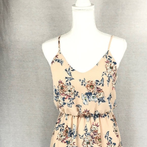 Lush Floral Blush Spaghetti Strap Dress - Picture 5 of 7
